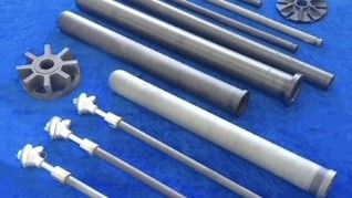 Si3n4 Nitrure de silicium Ceramic Integrated Heater Protection Tube Dans l'industrie de l'aluminium