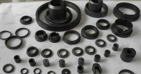 Visage mécanique de joint de carbure de silicium anneaux de joint sic de silicium de céramique noire de carbure